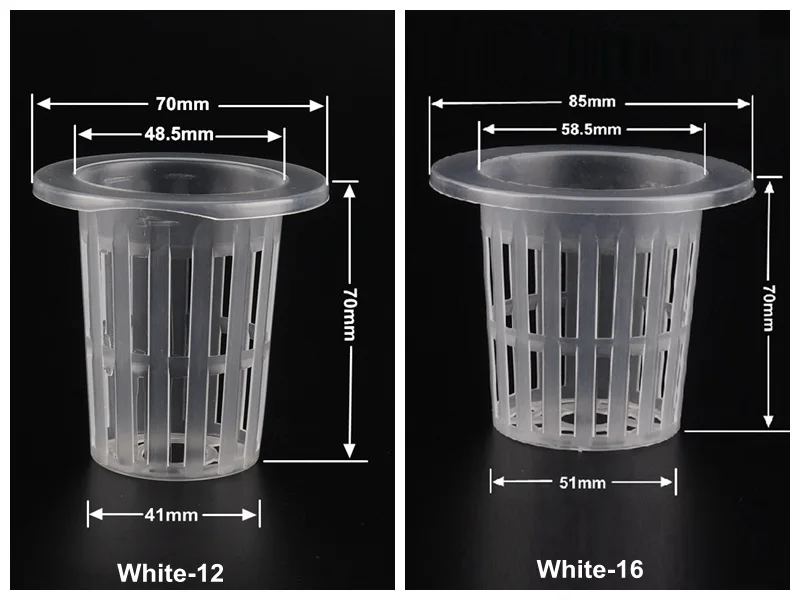50 шт. корзина для выращивания гидропоники мешок для растений Soilless растущий пластиковый сетчатый горшок высокого качества садовые горшки для посадки растений