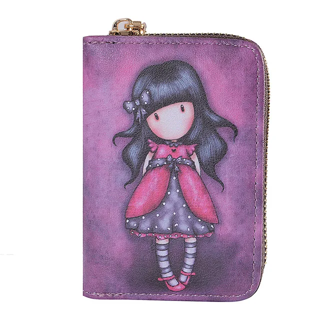 Cartoon pattern children's wallet card bag coin purse Card Holder Passport Cover Credit Card Holder Wallet Card Tarjetero Rfid zi qun nv hai