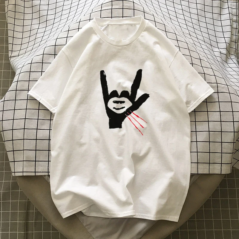 

2020 New Cotton Tshirt Women Harajuku Aesthetic Cute Fashion Casual T shirt Top Tees Short Sleeve Femme T-shirt gothic Streetwer