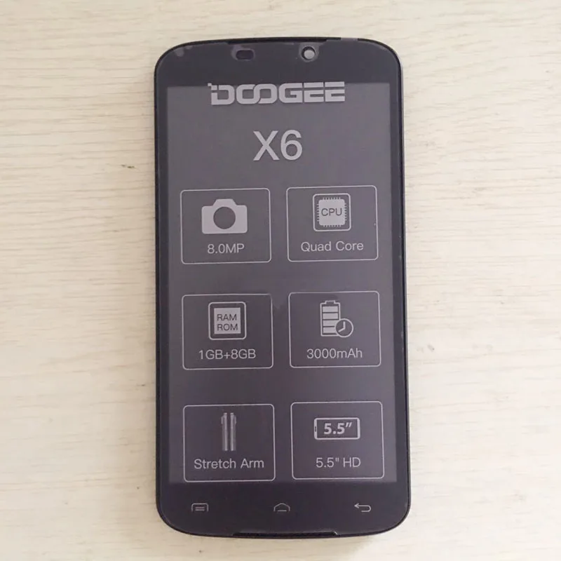 ЖК-дисплей 5 дюйма с рамкой для Doogee X6 / Pro сенсорным экраном дигитайзер сенсорная