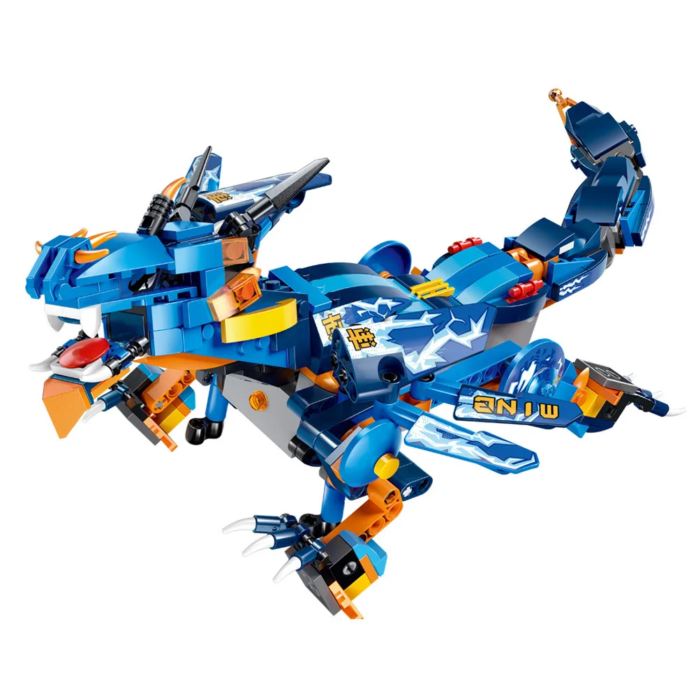 

New Products Electric Building Blocks Remote Control Mechanical Dragon Small Particles Building Blocks DIY Assembled CHILDREN'S