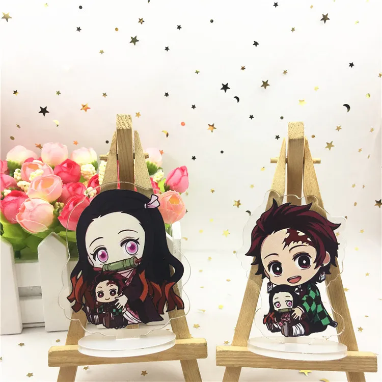 Аниме демон убийца Kimetsu no Yaiba брелок Tomioka Giyuu Nezuko Sabito Makomo Tanjirou Забавный мультфильм акриловый брелок brelok