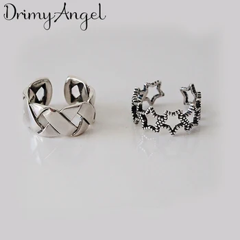 

New Arrivals 925 Sterling Silver Irregular Cross Star Rings For Women Engagement Ring mujer Anillos Bijoux