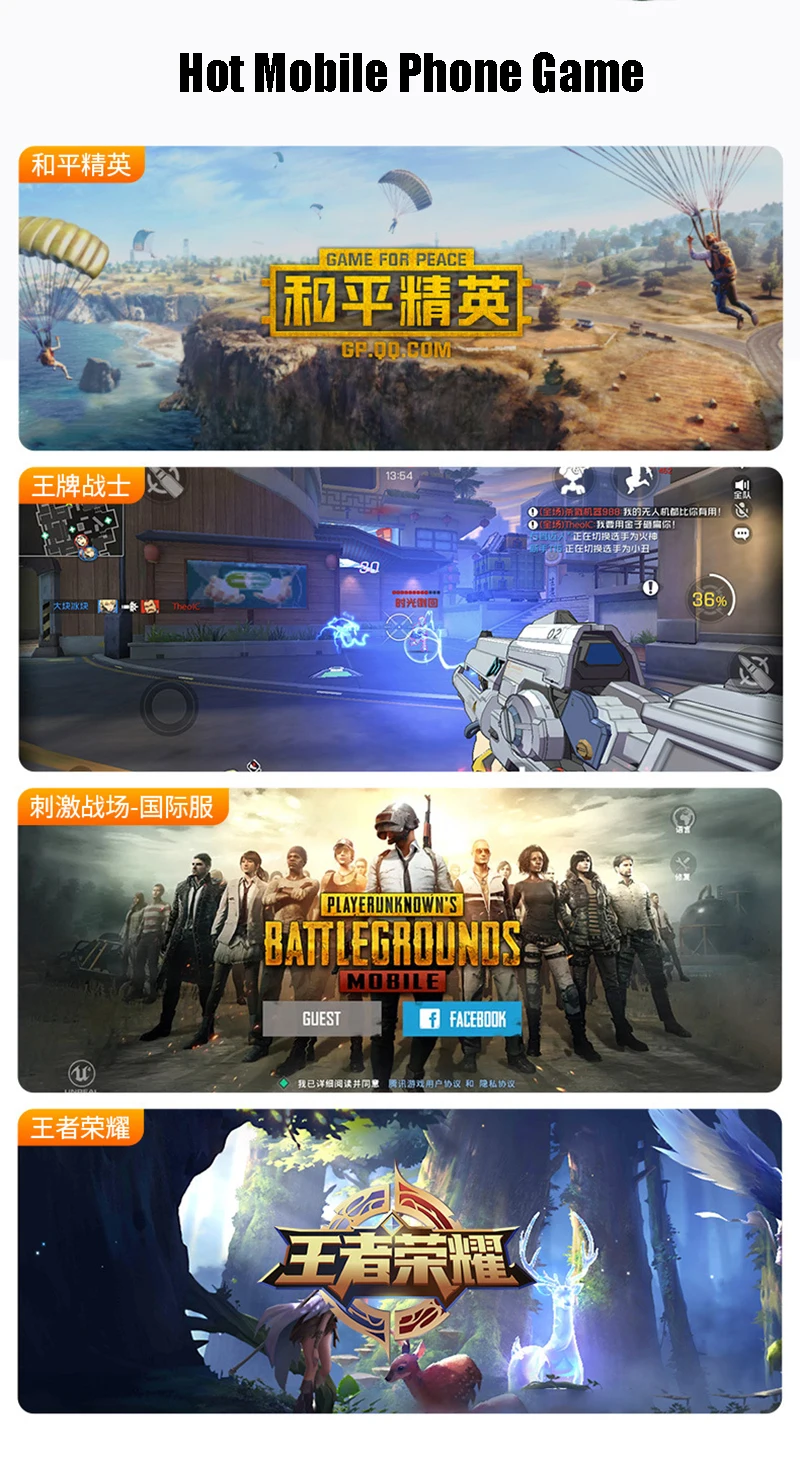 Игровой контроллер M18 PUBG, джойстик, джойстик L1 R1, пусковая кнопка, стрельба, геймпад для iPhone, Android, мобильного телефона