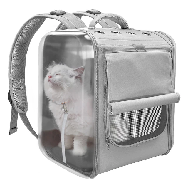 Ademend Kat Rugzak Grote Capaciteit Puppy Hond Transparante Outdoor Reizen Draagbare Pet Carrier Katten Schouders Bag - AliExpress Huis & Tuin