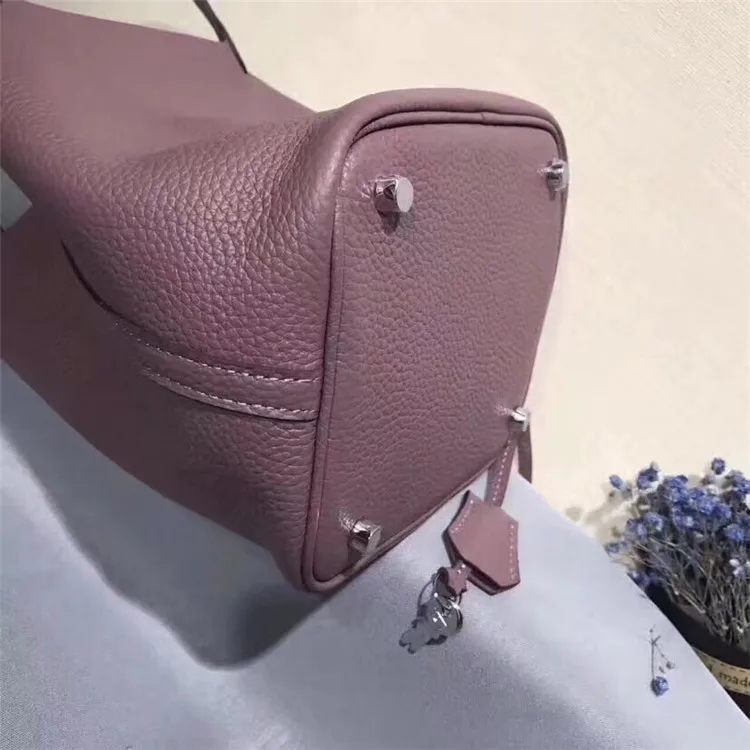 Leather Lady Cabbage Basket with Large Capacity