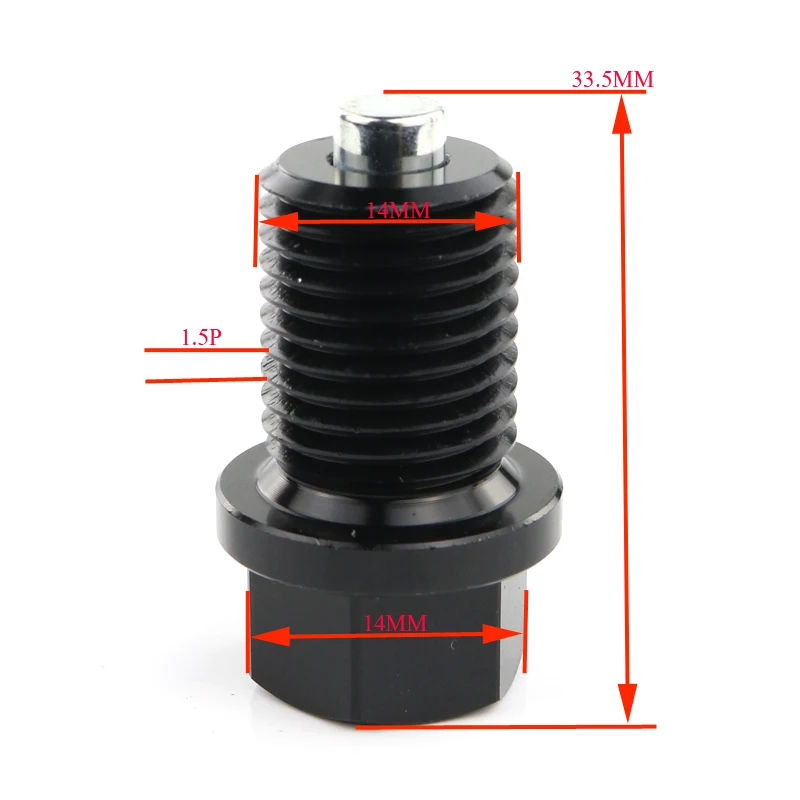 Магнитный сливной разъем для масла M14X1.25 подходит Suzuki DR125 600 650 GN125 250 400 GR650 C1800 TU 125