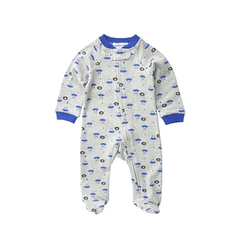 

Baby Clothes One-Piece Footie Pajamas with Rainbow Pattern Baby Cotton Sleepwear Outfit 0-12 Months