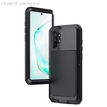 

Luxury Waterproof Case For Samsung Galaxy Note 10/ Plus Metal Aluminum & Silicone Shockproof Case Hard 360 Full Protection Cover