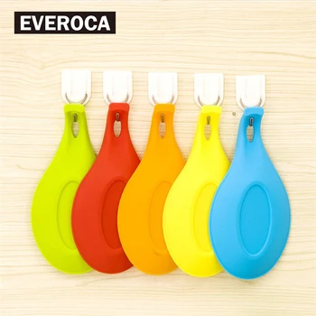 

Kitchen Utensil Silicone Spoon Rest Heat Resistant Spoons Holder Cooking Tools