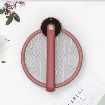 

2 In 1 Handheld Electric Mosquito Swatter Fly Silent Home Bedroom Summer Killer Lamp USB Rechargeable Foldable Portable Cordless