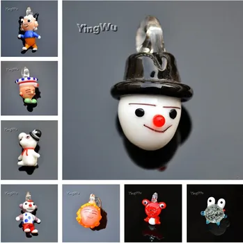 

Yingwu Fashion Handmade Murano Lampwork Glass Mixed Color Lovely Cartoon Figure/Animal Bead Pendant Fit Necklaces