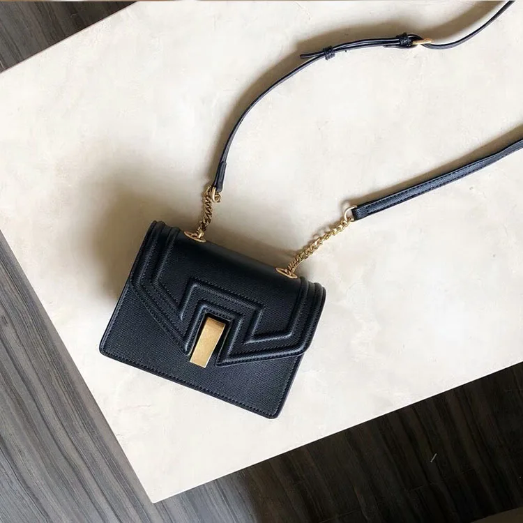 Retro Stone Pattern Shoulder Bag For Women Small Flap Bag Fashion Chain Messenger Crossbody Bags Casual Solid Color Handbags