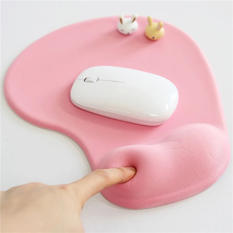 Офисный коврик для мыши, мягкий силиконовый коврик для мыши с подставкой для запястья, коврик для игры, ПК, ноутбука для Mac 210*240*4 мм