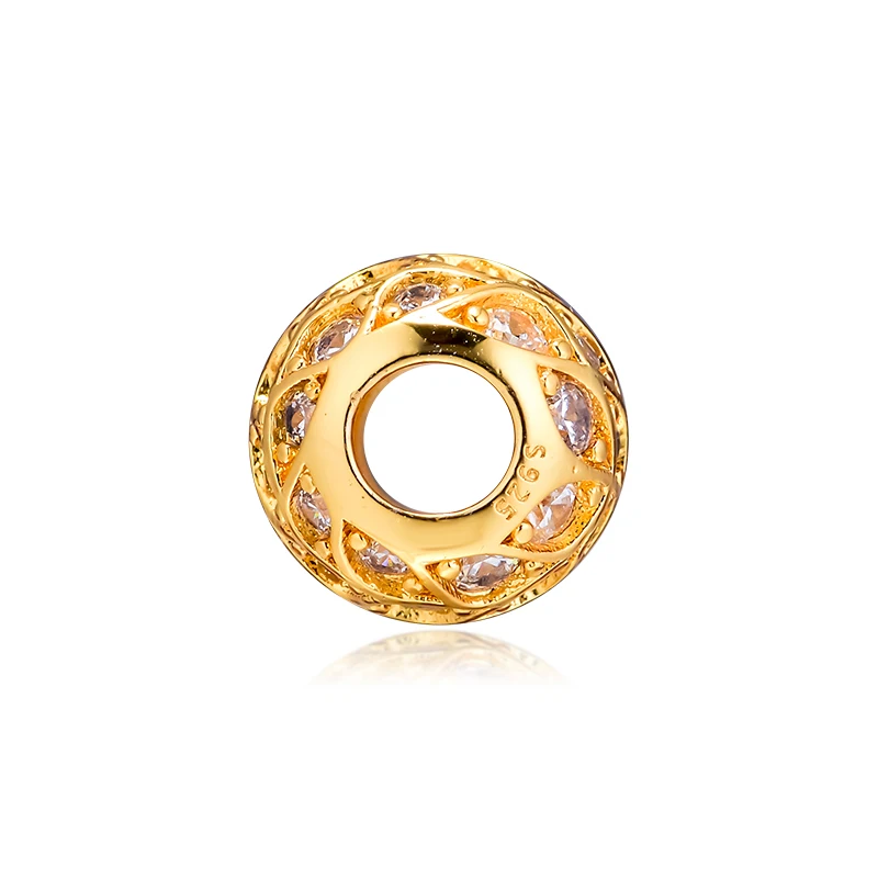 Бусины FANDOLA, 925 пробы, серебро, сверкающий узор, шарм, Подходит для Pandora, подвески, серебро, 925, оригинальные браслеты, сделай сам, ювелирное изделие