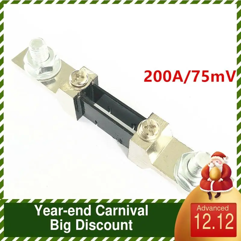 

0.5 Grade 200A 75mV FL-2 Current Shunt Resistance For DC PZEM Ampere Panel Meter