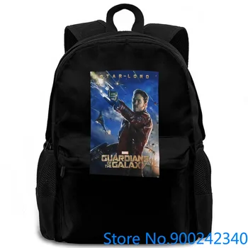 

Guardians Of The Galaxy Movie Star Lord Marvel Comics Licensed Adult New Hot women men backpack laptop travel school adult