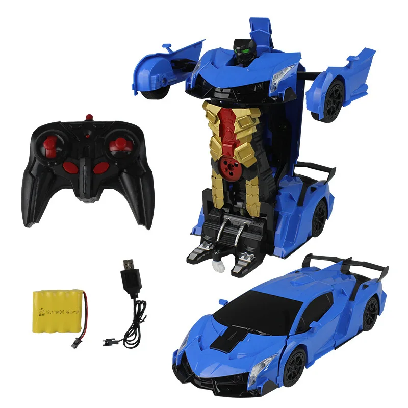 

889-18 Toy Remote Control Car Electric Sensing Deformation Robot Children Gift Remote-control Automobile 1: 12