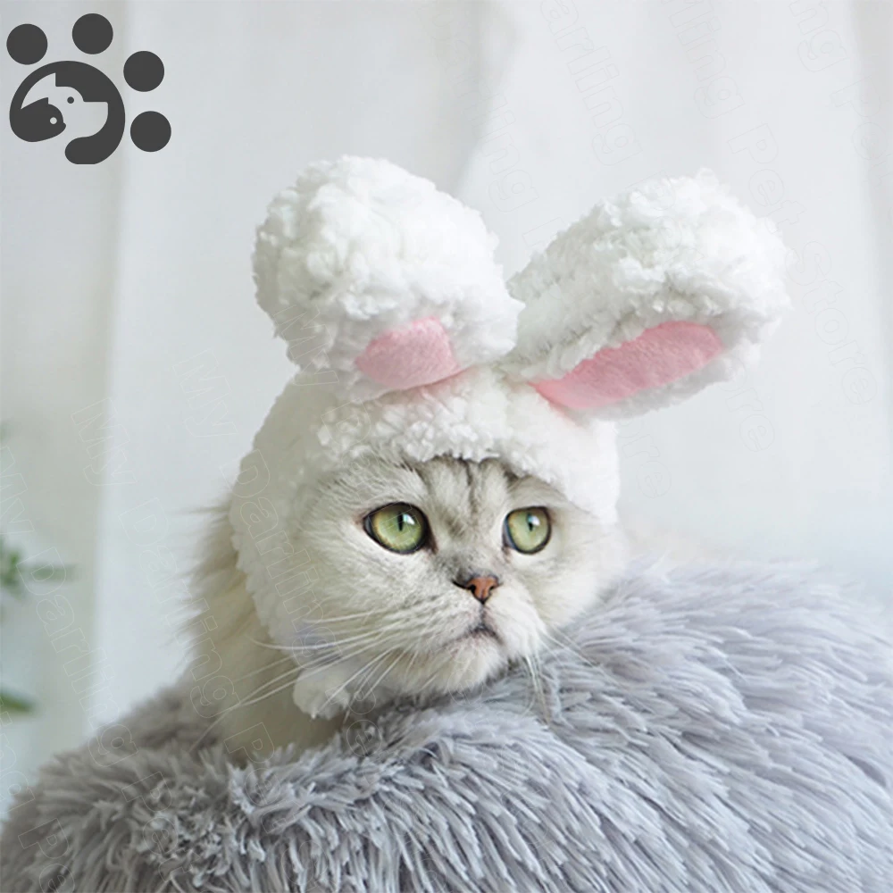 Одежда для кошек Рождественский костюм Шапка Забавный собак Плюшевая Милая