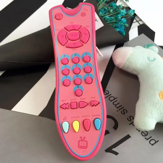 Baby Simulation TV Remote Control Kids Educational Music English Learning Baby Toy Interactive Toys for Kids 5