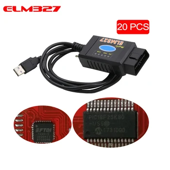 

For Fo-rd ELM 327 USB FTDI chip with switch Pic 18f25k80 For Forscan HS CAN/MS CAN car diagnostic Tool &ELM327 Bluetooth Version