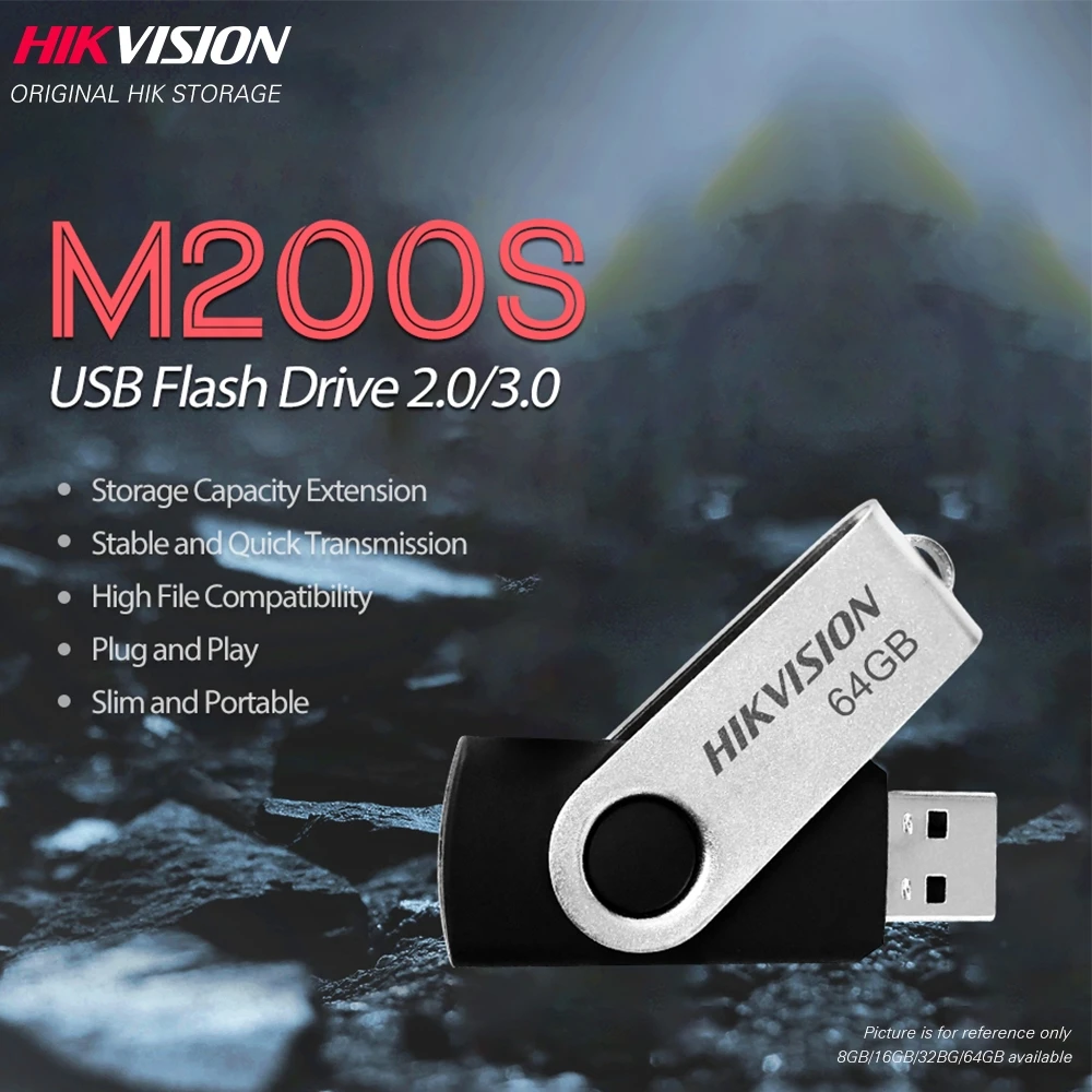 Hikvision оригинальный USB флеш накопитель 8 ГБ 16 32 64 Гб мини USB2.0 USB3.0 Флешка карта памяти