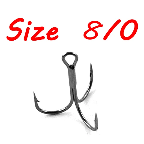 Promotion 100pcs Treble Hooks for Fishing Lures High Carbon Steel