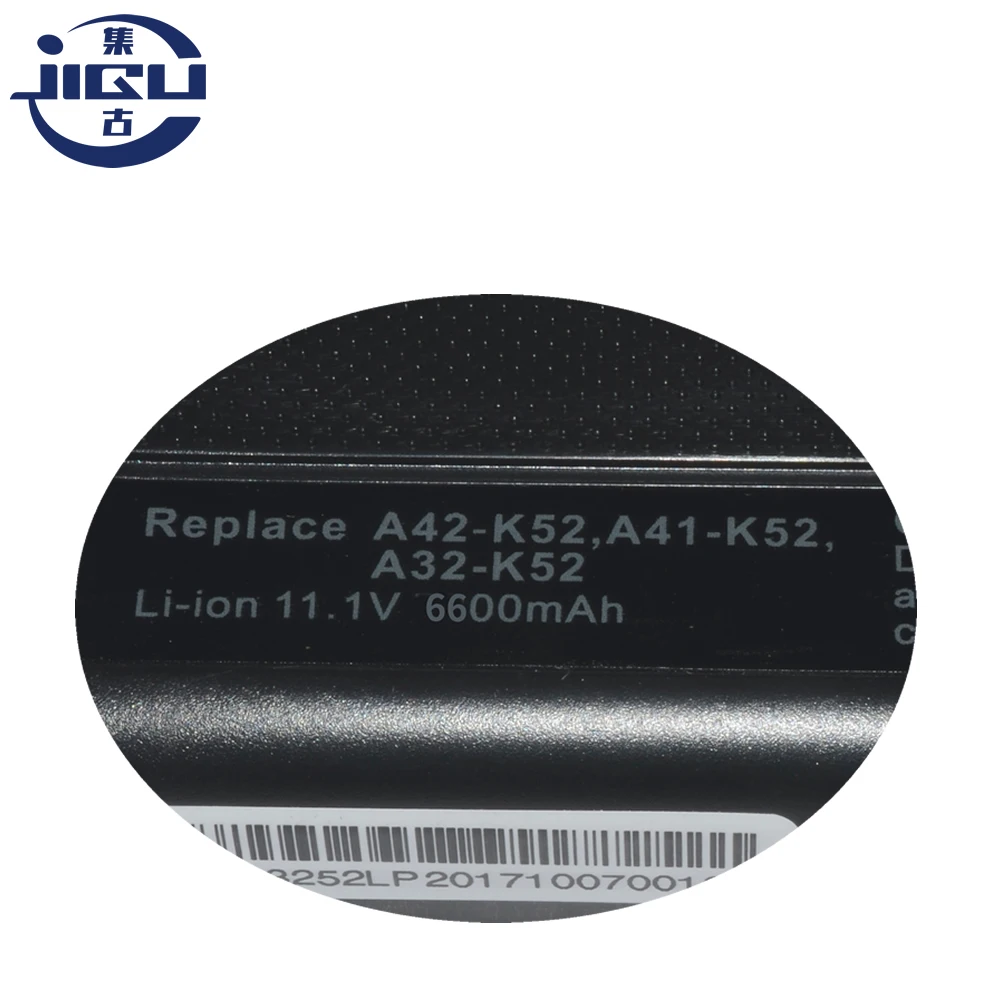 JIGU 7800mAh 9 ячеек Аккумулятор для ноутбука ASUS A52 A52F A52J K42 K42F K52F K52 K52J K52JC K52JE A31 A32 A41 K52|laptop