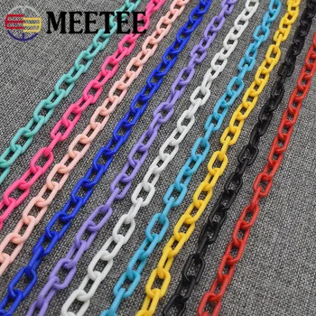 

3Meters 13.5*8mm Acrylic Color Closed Chain U-shaped Ring Buckles Fashion Jewelrytassel DIY Making Bags Hat Clothing Accessories