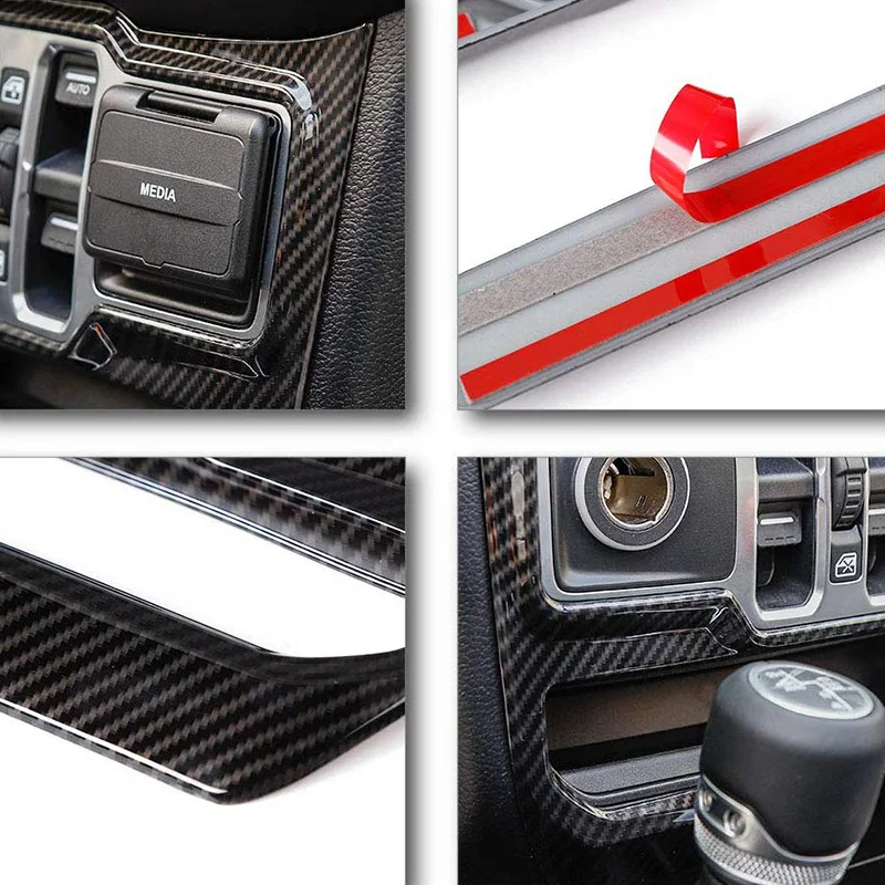 Накладки на интерьер для Jeep Wrangler JL+ Декоративные наклейки для панели управления окон, аксессуары для интерьера для Jeep JL