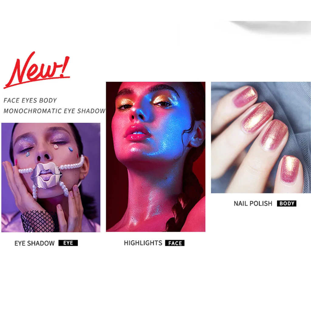Тени для век brokat do oczu буровые монохромные тени для век sombras ojos поляризованные осветляющие пюре картофеля maquiagem Макияж#251029