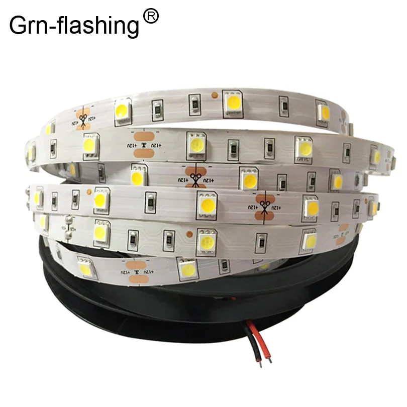 

DC12V SMD 5050 LED strip light 30 LED/M 5M led flexible ribbon tape, RGB,White,Blue,Red,indoor decoartion light