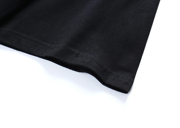 Большая футболка мужская хип-хоп уличная Harajuku футболка с принтом хлопковая Повседневная футболка с коротким рукавом модная черная футболка