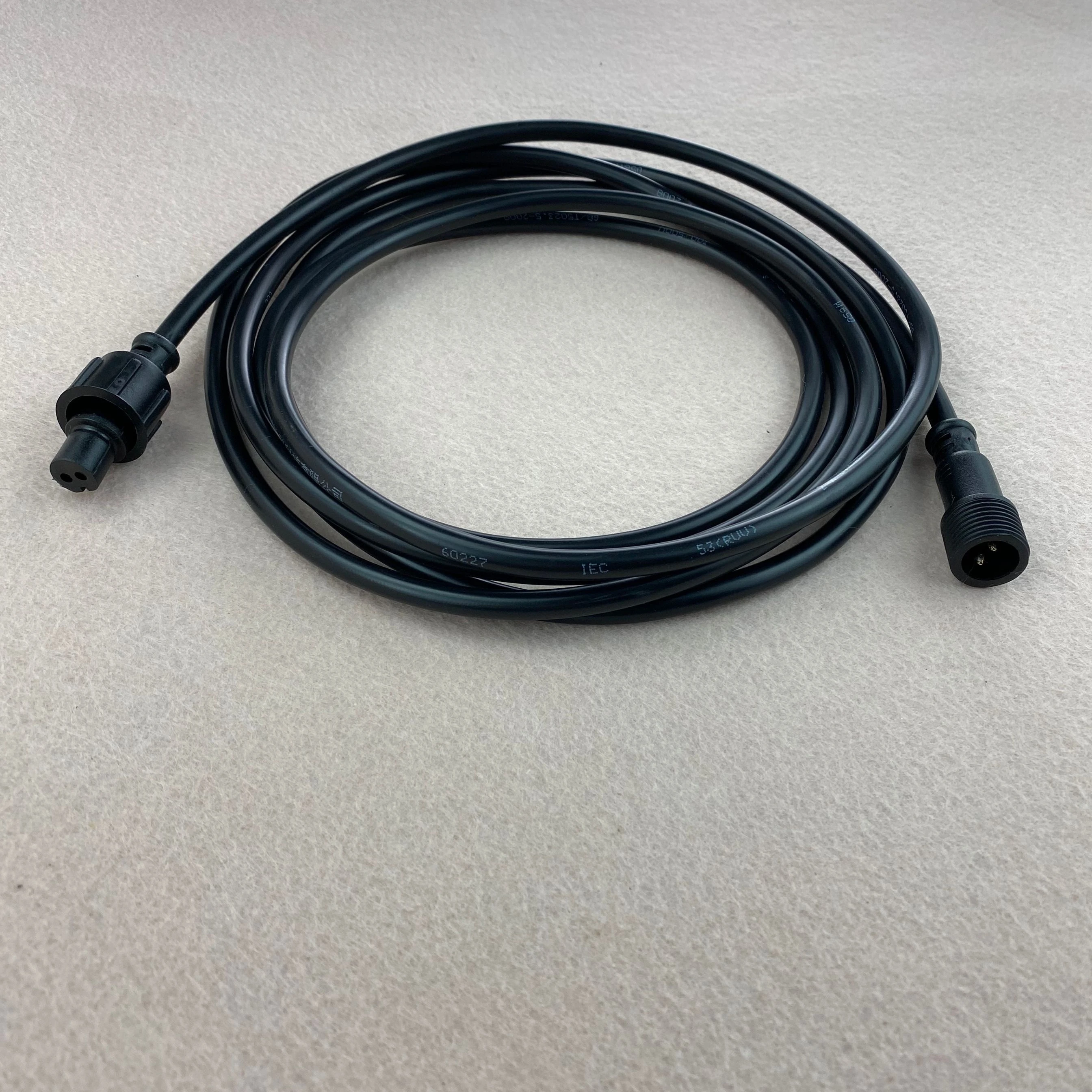 2 Core Xconnect Type Black 3m(10feet) Waterproof Extension Cable,one