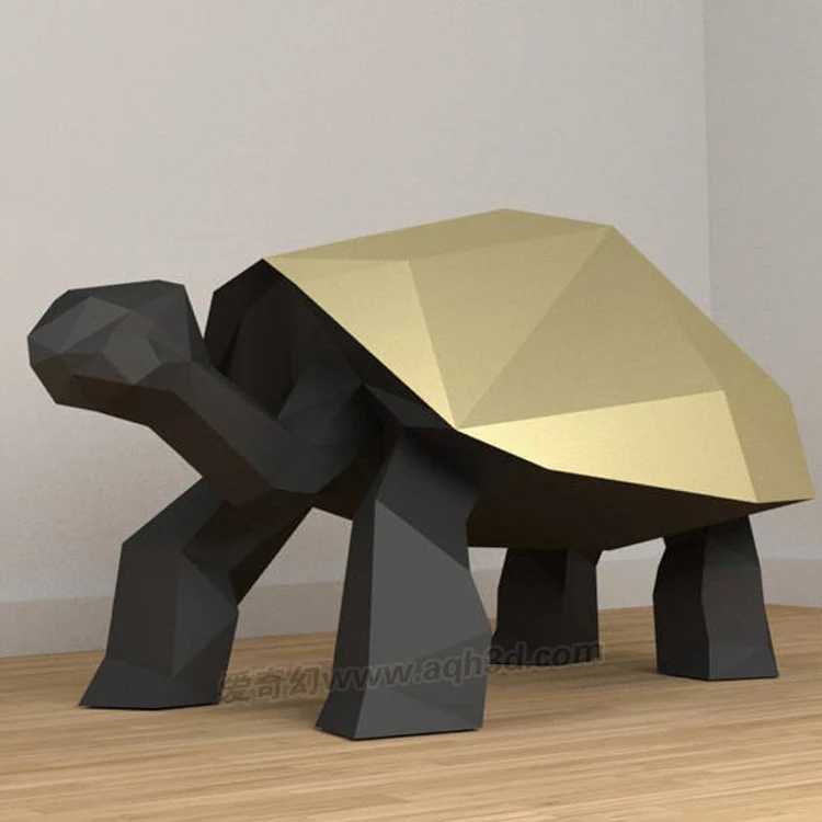 Precut ползать черепаха Бумага 3D DIY материал ручной творческий домашний декор реквизит#2716 ручная работа милые геометрические головоломки