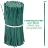 100PCS Gardening Cable Ties Reusable Oblate Iron Wire Twist Tie for Flower Plant Climbing Vines Multifunction Coated Fix Strings 2