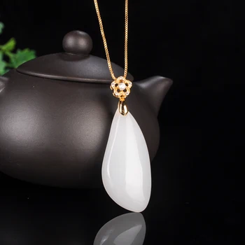 

925 Silver Xinjiang Natural Gold Silk Jade