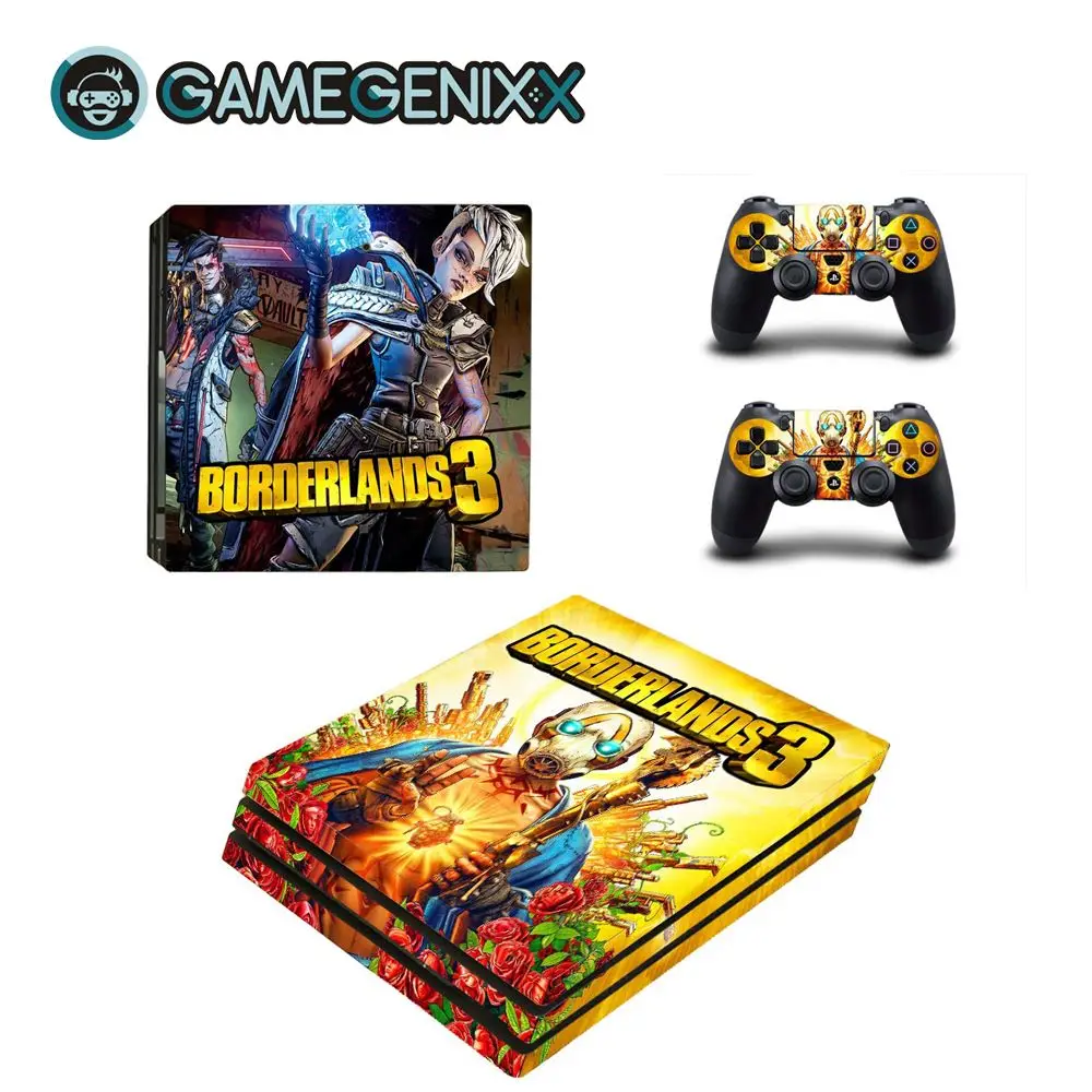 Borderlands 3 GAMEGENIXX виток винилопласта с наклейкой для консоли PS4 Pro и 2 контроллера-borderland 3 - Цвет: Borderlands 3