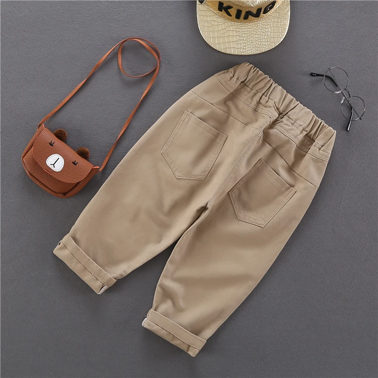 Fashion Baby Boy Casual Pants Cotton Button Infant Toddler Children Trousers Long Baby Boys Loose Pant Clothes 1-10Y boys pants