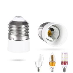 LED bulb spotlight bulb adapter converter E27 to E14 lamp holder fireproof material converter light extender socket adapter