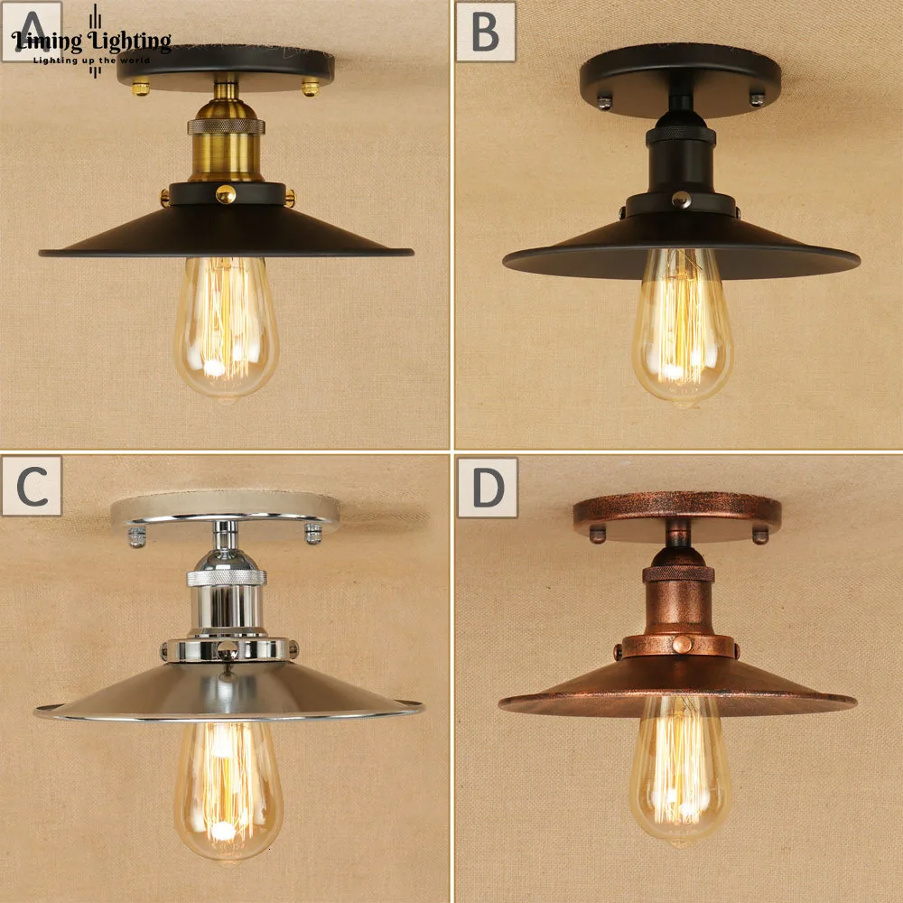 Лофт винтажные потолочные светильники Lamparas De Techo Lustre Luminaria Abajur комнатная потолочная лампа освещение Промышленное освещение для гостиной