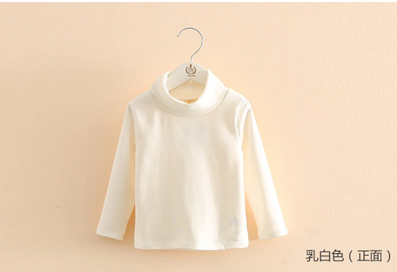 Girls Boys T-Shirt Winter Bottoming Cotton T-shirt Children Clothes Candy Color Boys Autumn Turtleneck Shirt Baby Girl Clothes