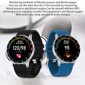 2021 Round Screen Smart Watch Blood Pressure/Hear Rate Monitor Watches Men Women Fitness Tracker Smartwatch For Xiaomi Iphone 2
