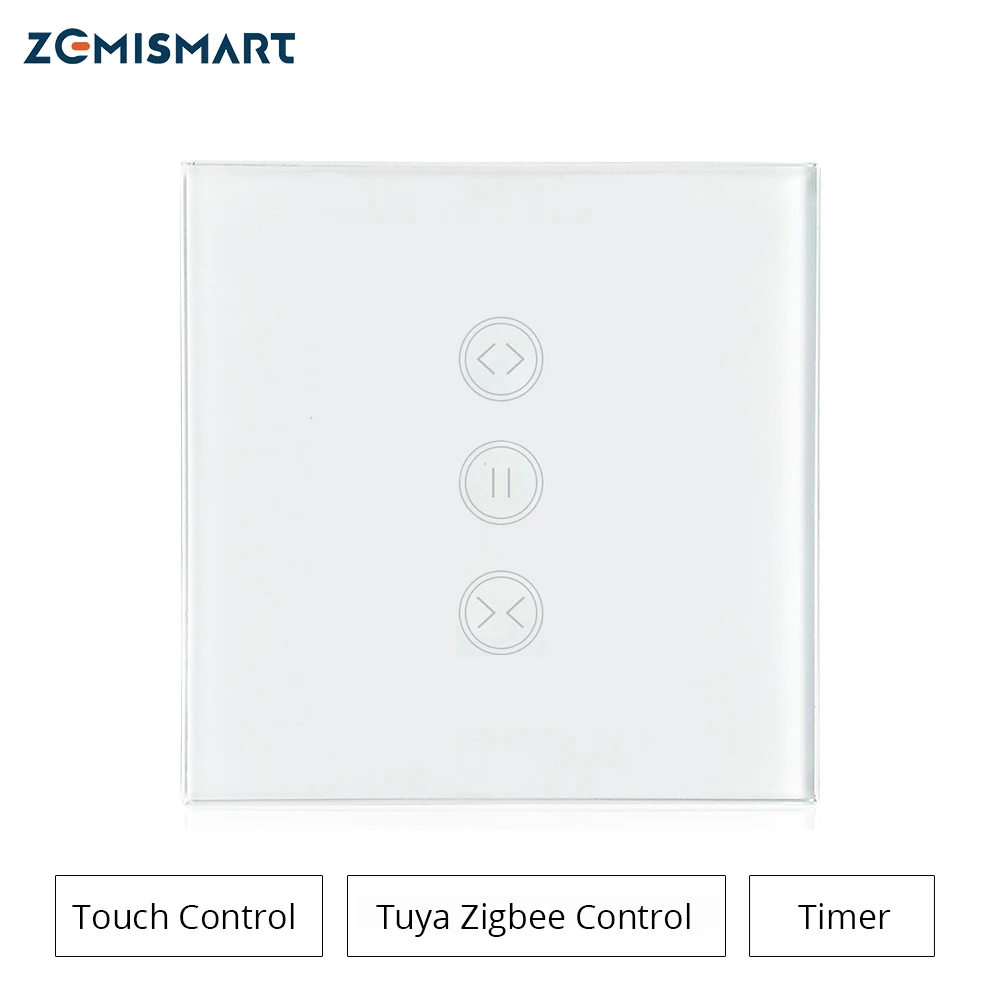 Interruptor de Cortina Trabalhar com Tuya Controle para Cortina Zigbee Alexa Googl Casa Inteligente ou Rolo Sombra Motor Hub