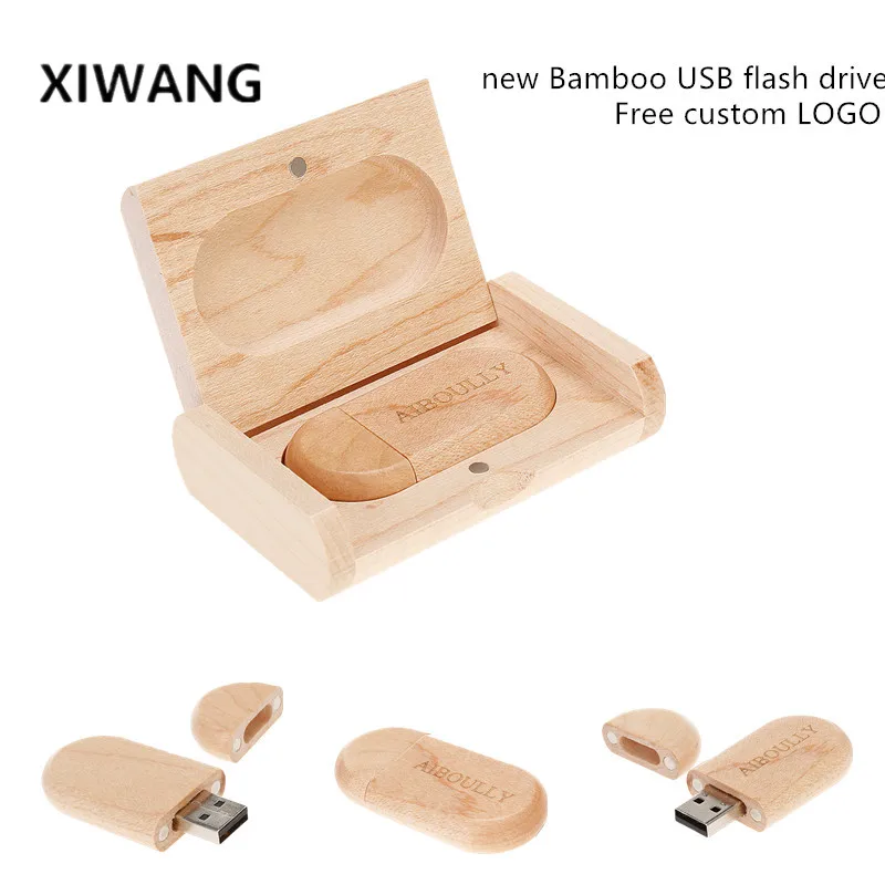 Новый бамбуковый usb флэш-накопитель 128 ГБ овальная деревянная флеш-карта 2,0 4 ГБ 8 ГБ 16 ГБ флеш-накопитель 32 Гб 64 Гб Флешка свадебный подарок;