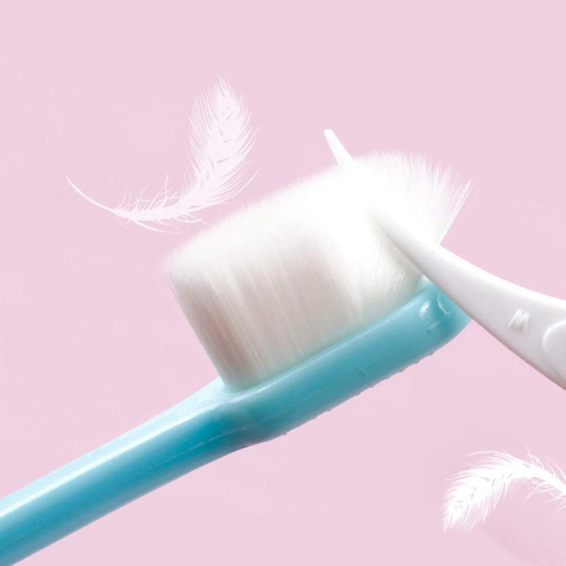 

Nano Toothbrush Well Soft Micro-Nano Manual Toothbrushes Slim Small Head Tooth Brush For Fragile Gums Adult Pregnant Student