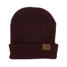 Новая мужская и женская Пара моделей вязаная шляпа Теплая Зимняя Повседневная вязаная шапка шерстяная шапочка Лыжная Шапка 9,17