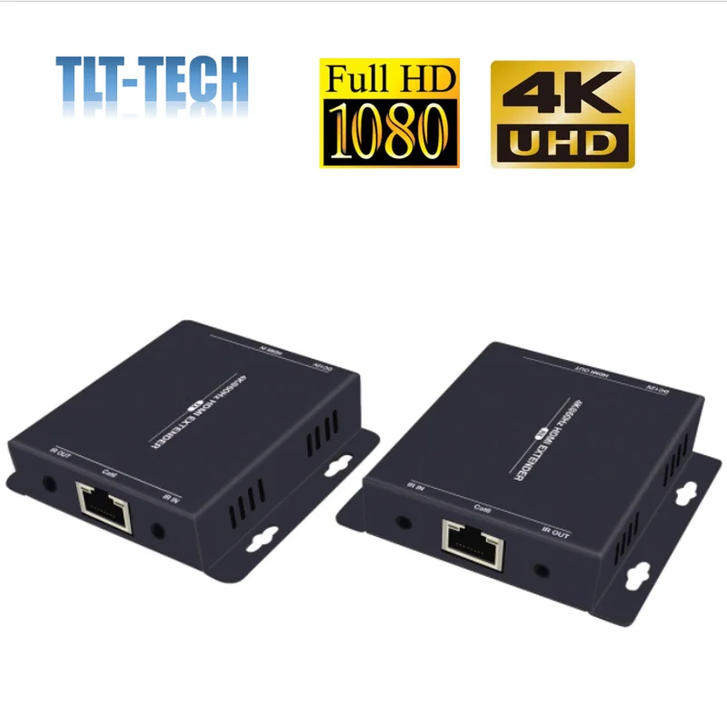 HDMI-удлинитель 4K @ 60 Гц Ultra HD 200 футов по Ethernet Cat5e/6 с ИК-поддержкой YUV444 HDMI2.0 HDCP2.2 18