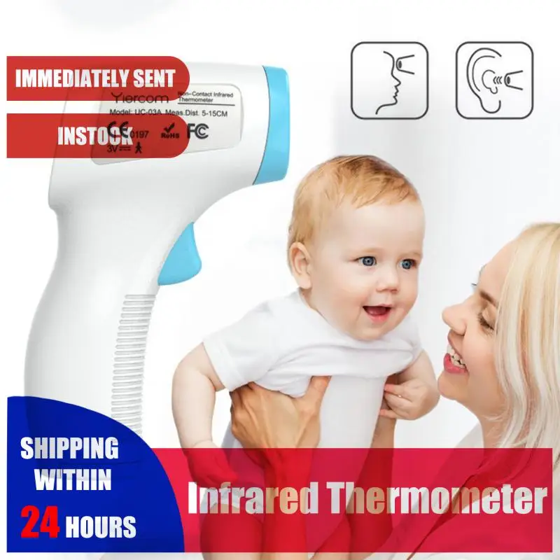 

Muti-fuction Thermometer Gun IR Infrared Digital Non-Contact Forehead Baby Thermometer CE Temperature Measure In Stock