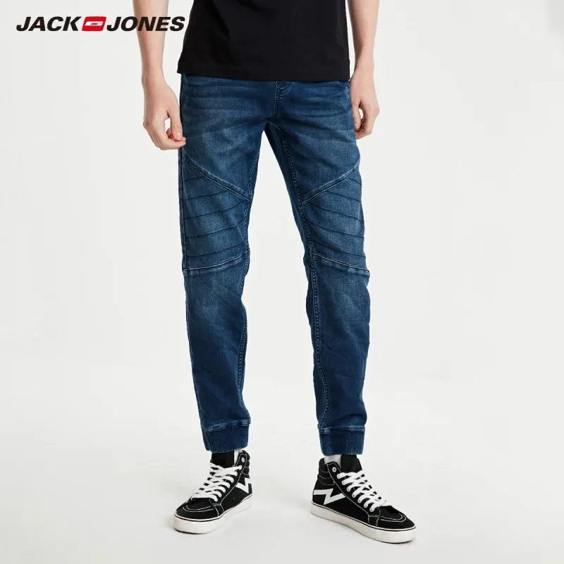 JackJones мужские облегающие укороченные джинсы со шнуровкой на щиколотке стиль |